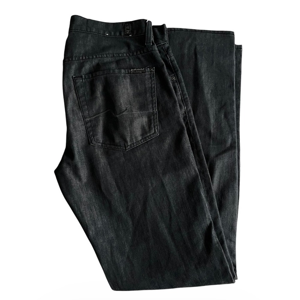 7 For All Mankind Paxtyn Performance Skinny Jeans Mens 31 (32x33) Gray Stretch